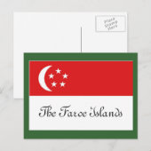 Carte Postale Drapeau des îles Féroé (Devant / Derrière)