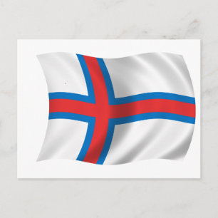 Carte Postale Drapeau des îles Féroé