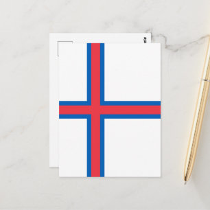 Carte Postale Drapeau des îles Féroé