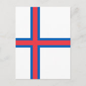 Carte Postale Drapeau des îles Féroé (Devant)