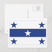 Carte Postale Drapeau des îles Gambier (Devant / Derrière)