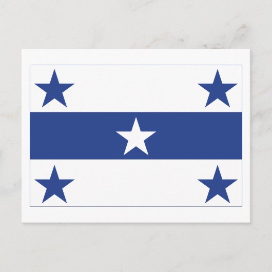 Carte Postale Drapeau des îles Gambier (Devant)