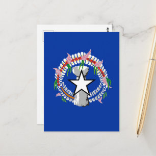 Carte Postale Drapeau des îles Mariannes du Nord