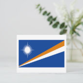 Carte Postale Drapeau des Îles Marshall (Debout devant)
