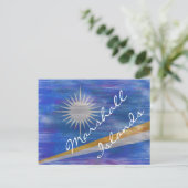 Carte Postale Drapeau des Îles Marshall (Debout devant)