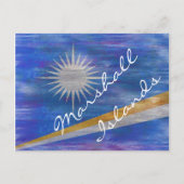 Carte Postale Drapeau des Îles Marshall (Devant)