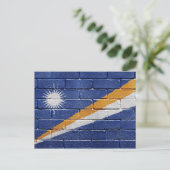 Carte Postale Drapeau des Îles Marshall (Debout devant)