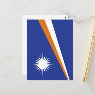 Carte Postale Drapeau des Îles Marshall