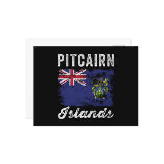 Carte Postale Drapeau des îles Pitcairn en détresse