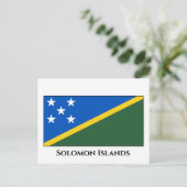 Carte Postale Drapeau des Îles Salomon (Debout devant)