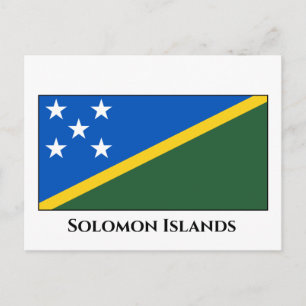 Carte Postale Drapeau des Îles Salomon