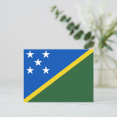 Carte postale Drapeau des Îles Salomon (Debout devant)