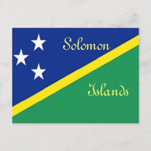 Carte Postale Drapeau des Îles Salomon