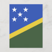 Carte Postale Drapeau des Îles Salomon (Devant)