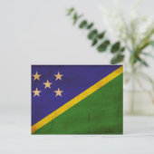 Carte Postale Drapeau des Îles Salomon (Debout devant)