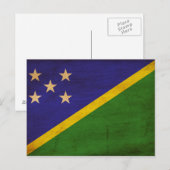 Carte Postale Drapeau des Îles Salomon (Devant / Derrière)