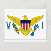 Carte Postale Drapeau des îles Vierges (Devant)