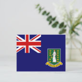 Carte Postale Drapeau des îles Vierges britanniques (Debout devant)