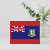 Carte Postale Drapeau des îles Vierges britanniques (Debout devant)