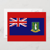 Carte Postale Drapeau des îles Vierges britanniques (Devant / Derrière)