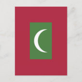 Carte Postale Drapeau des Maldives (Devant)