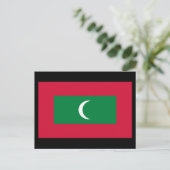 Carte Postale Drapeau des Maldives (Debout devant)