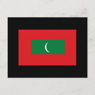 Carte Postale Drapeau des Maldives T-shirts et cadeaux
