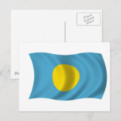 Carte Postale Drapeau des Palaos (Devant / Derrière)