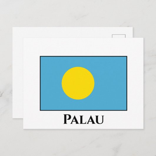 Carte Postale Drapeau des Palaos (Devant / Derrière)