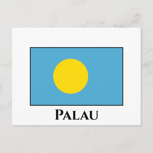 Carte Postale Drapeau des Palaos (Devant)