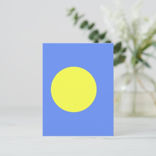 Carte Postale Drapeau des Palaos (Debout devant)