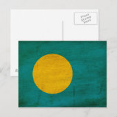 Carte Postale Drapeau des Palaos (Devant / Derrière)