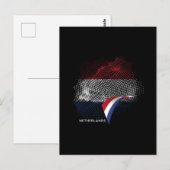 Carte Postale Drapeau des Pays-Bas (Devant / Derrière)