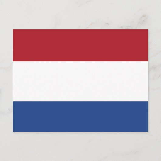 Carte Postale Drapeau des Pays-Bas (Devant)