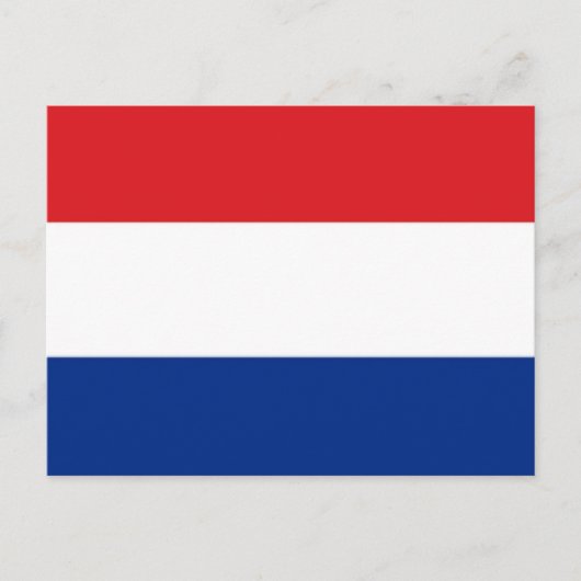 Carte Postale Drapeau des Pays-Bas (Devant)