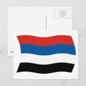 Carte postale Drapeau des peuples autochtones de C (Devant / Derrière)