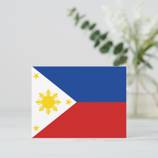 Carte postale drapeau des Philippines (Debout devant)