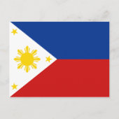 Carte postale drapeau des Philippines (Devant)