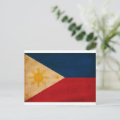 Carte Postale Drapeau des Philippines (Debout devant)