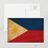 Carte Postale Drapeau des Philippines (Devant / Derrière)