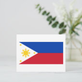 Carte Postale Drapeau des Philippines (Debout devant)