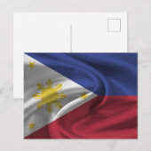 Carte Postale Drapeau des Philippines (Devant / Derrière)
