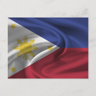 Carte Postale Drapeau des Philippines