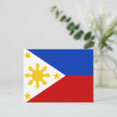 Carte Postale Drapeau des Philippines (Debout devant)