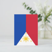 Carte Postale drapeau des Philippines (Debout devant)