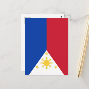 Carte Postale drapeau des Philippines