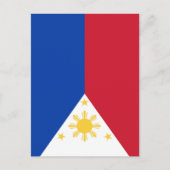 Carte Postale drapeau des Philippines (Devant)
