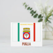 Carte Postale Drapeau des Pouilles avec nom (Debout devant)