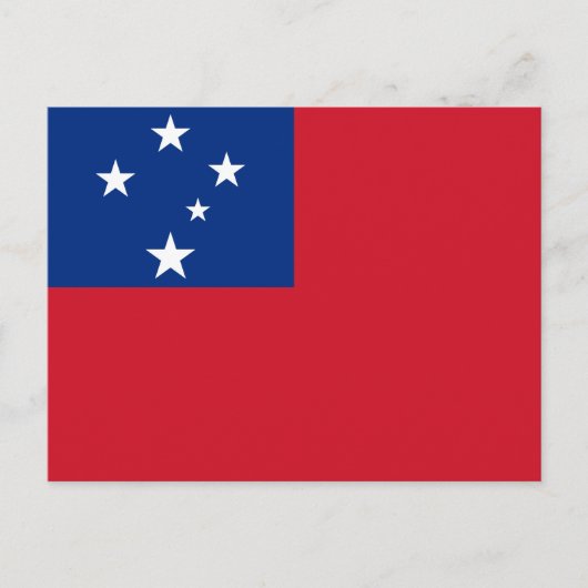 Carte Postale Drapeau des Samoa (Devant)