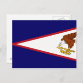 Carte Postale Drapeau des Samoa américaines (Devant / Derrière)